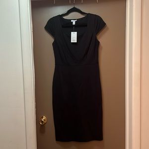 NWT Nine West Women’s little black knit dress.